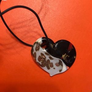 Beautiful Glass Heart Necklace